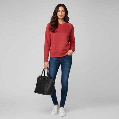 Eliza | Damen Sweatshirt mit Rundhalsausschnitt