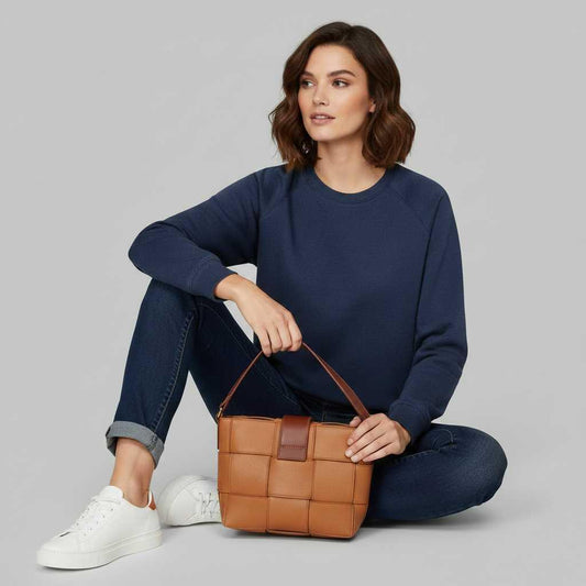 Eliza | Damen Sweatshirt mit Rundhalsausschnitt