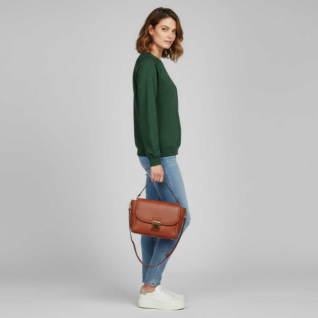 Eliza | Damen Sweatshirt mit Rundhalsausschnitt