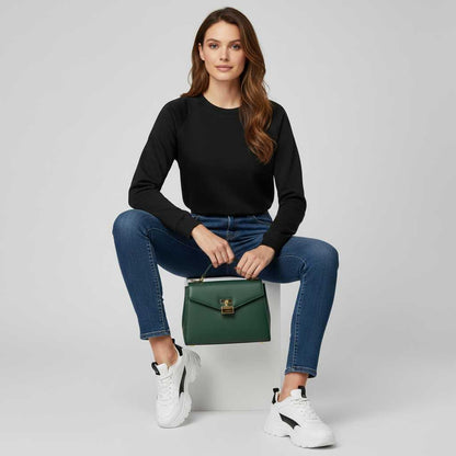Eliza | Damen Sweatshirt mit Rundhalsausschnitt