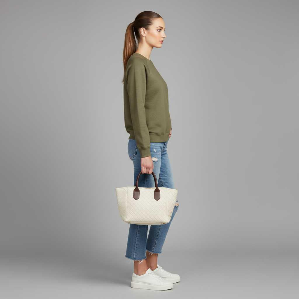Eliza | Damen Sweatshirt mit Rundhalsausschnitt