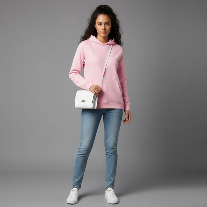 Heidi-Mode | Damen Hoodie Schwarz – Kapuzenpullover für Alltag