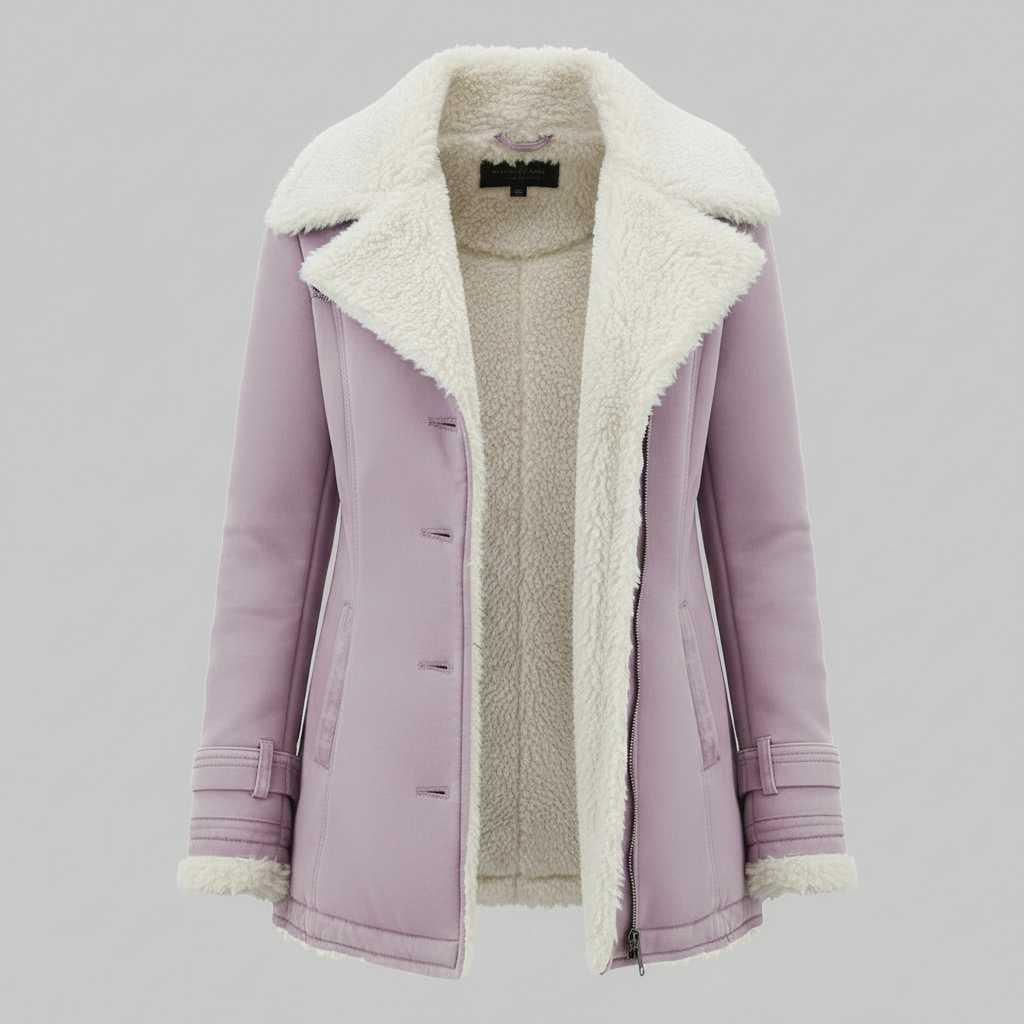 Lange Jeansjacke | Gemütliche Denimjacke für den Winter