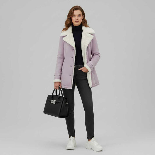 Lange Jeansjacke | Gemütliche Denimjacke für den Winter