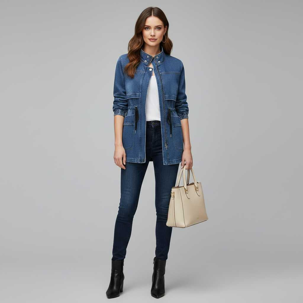 Winddichte Denim Jacke für Damen | Jacken Damen