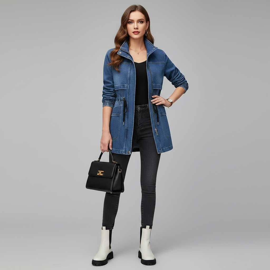 Winddichte Denim Jacke für Damen | Jacken Damen