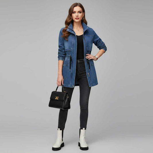 Winddichte Denim Jacke für Damen | Jacken Damen